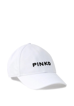 PINKO embroidered-logo baseball cap - White