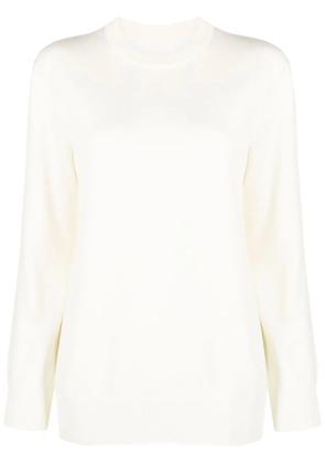 Jil Sander crew-neck wool jumper - White