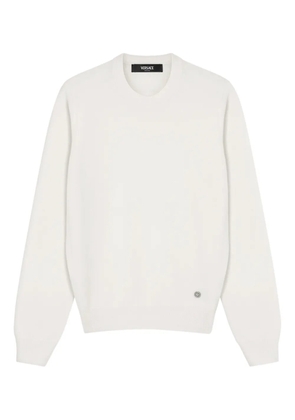 Versace round-logo sweater - White