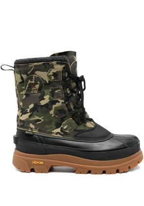 SOREL Caribou camouflage lace-up boots - Green