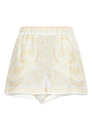 Versace silk shorts - White
