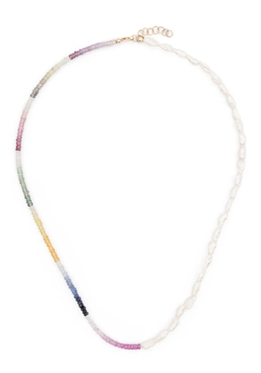 Roxanne First 9kt yellow gold Can´t Decide sapphire and pearl necklace