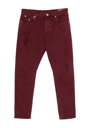 Brunello Cucinelli cotton jeans - Red