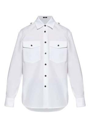 Versace flap-pocket buttoned shirt - White