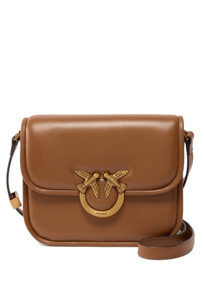 PINKO small bird antique-gold satchel - Brown