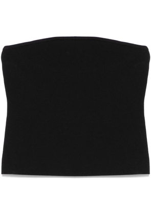 Matteau strapless knit crop top - Black