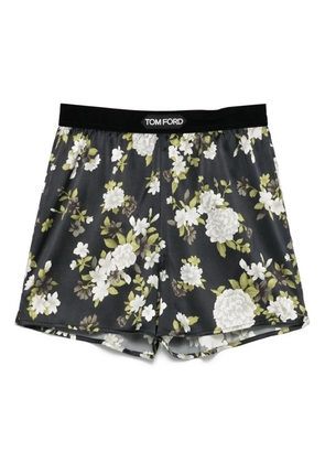 TOM FORD silk-blend pyjama shorts - Black