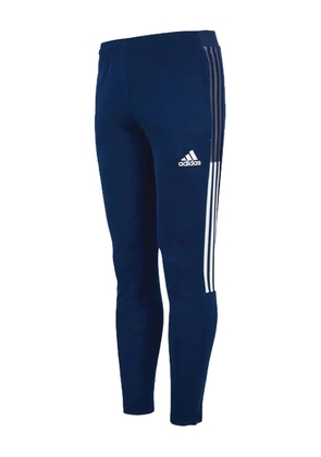 adidas stripe-detail track pants - Blue