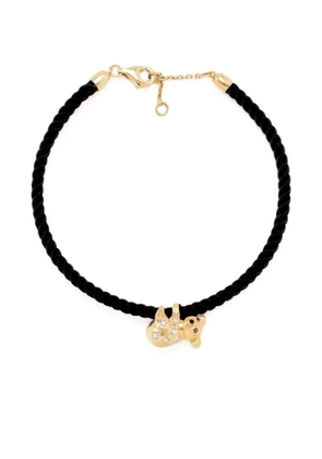 Yvonne Léon 9K yellow gold Koala diamond bracelet - Black