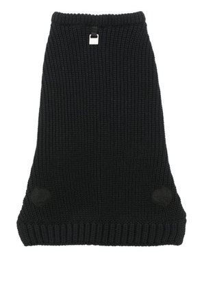 Moncler logo-patch knitted dog-vest - Black
