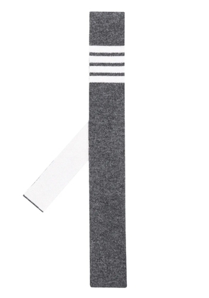 Thom Browne cashmere knit 4-Bar tie - Grey