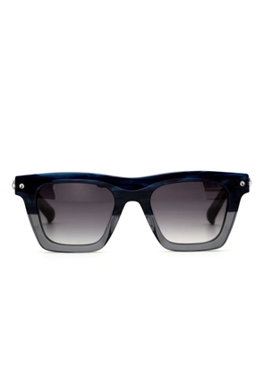 Yohji Yamamoto rectangle-frame sunglasses - Blue