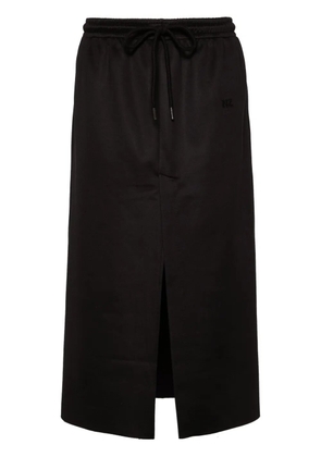 Natasha Zinko Techno cotton blend midi skirt - Black