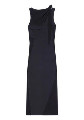 Courrèges Drapé midi dress - Black