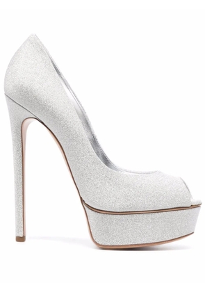 Casadei Blade siletto pumps - Silver