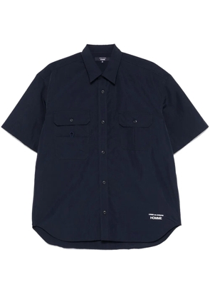 Comme des Garçons Homme logo-embroidered shirt - Blue