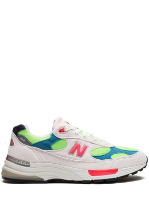 New Balance 992 'White Neon Cyan' sneakers