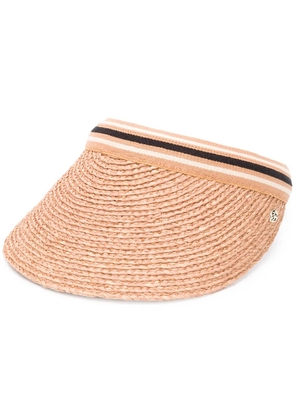 Helen Kaminski braid visor hat - Neutrals