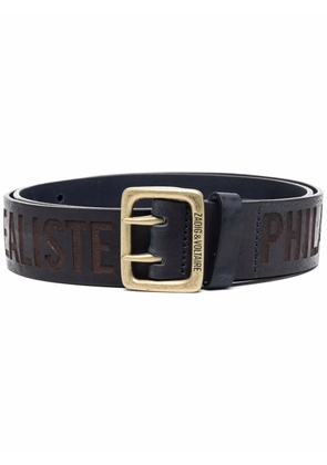 Zadig&Voltaire Buckley stamped belt - Blue
