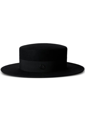 Maison Michel Kiki canotier hat - BLACK