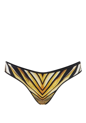 Roberto Cavalli Ray of Gold-print bikini bottoms