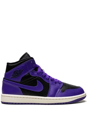 Jordan Jordan 1 Mid 'Black/Purple' sneakers