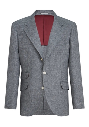 Brunello Cucinelli single-breasted blazer - Grey