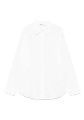 DKNY eyelet-detail long-sleeve shirt - White