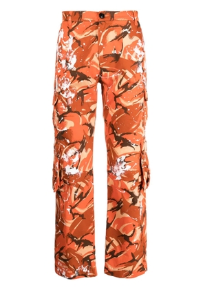 Martine Rose camouflage-print cargo pants - Orange