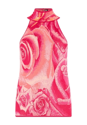 Roberto Cavalli floral-print top - Pink