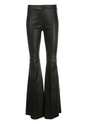 Rosetta Getty leather flared trousers - Black