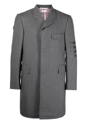 Thom Browne 4-Bar Stripe elongated blazer - Grey