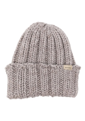 Woolrich chunky-knit beanie - Grey
