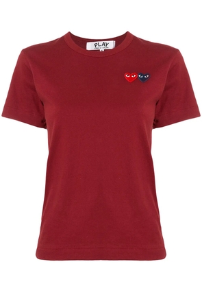 Comme Des Garçons Play logo embroidered crew neck T-shirt