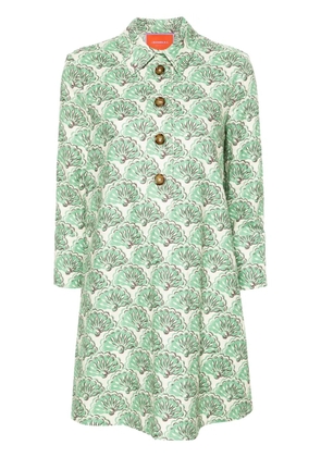 La DoubleJ Artemis Fans-jacquard minidress - Green