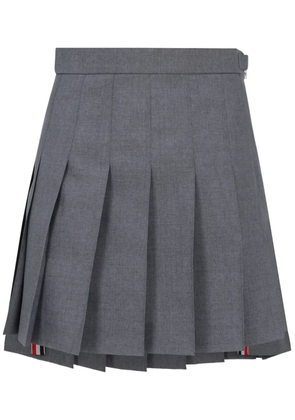 Thom Browne RWB pleated mini skirt - Grey