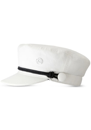 Maison Michel New Abby cotton sailor cap - White