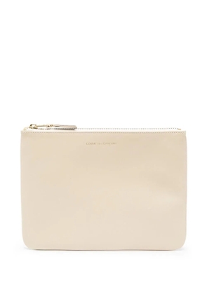 Comme Des Garçons Wallet logo-stamp wallet - Neutrals