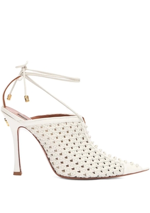 Roberto Cavalli woven pumps - White