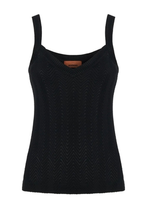 Missoni zigzag-woven tank top - Black