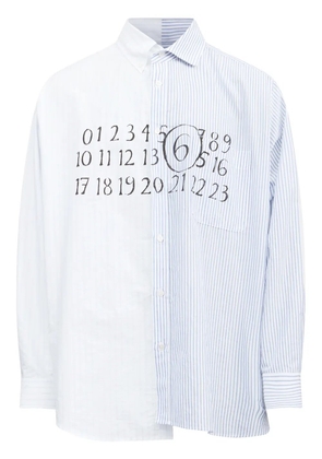 MM6 Maison Margiela asymmetric cotton shirt - White