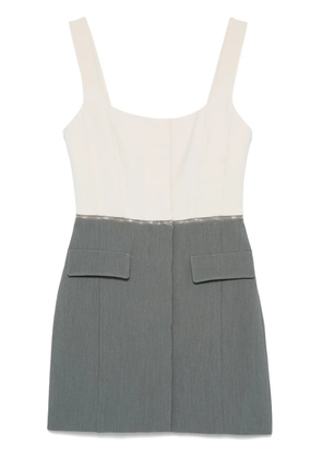 Patrizia Pepe zipped mini dress - Grey