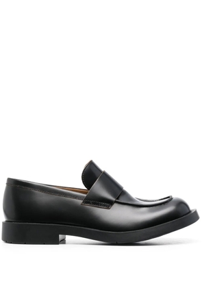 CamperLab square-toe leather loafers - Black