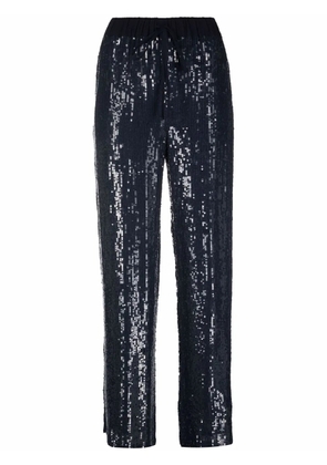P.A.R.O.S.H. sequined wide-leg trousers - Blue