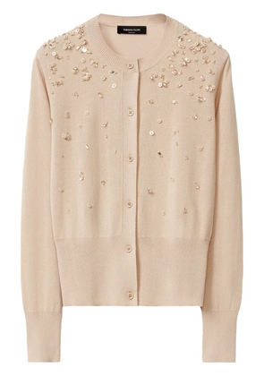 Fabiana Filippi sequin-detail cardigan - Brown