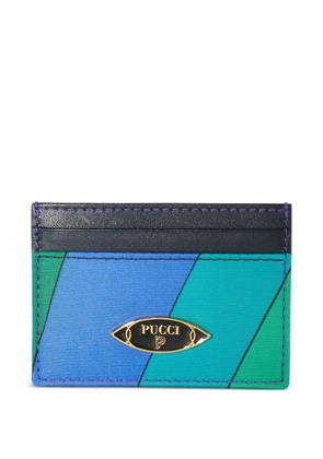 PUCCI Iride-pattern cardholder - Blue
