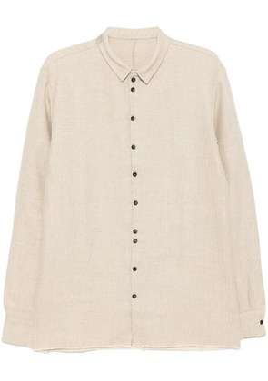 Label Under Construction button-up shirt - Brown