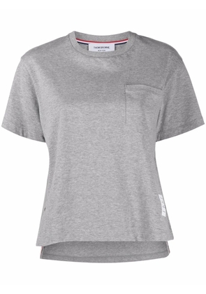 Thom Browne RWB tab cotton T-shirt - Grey