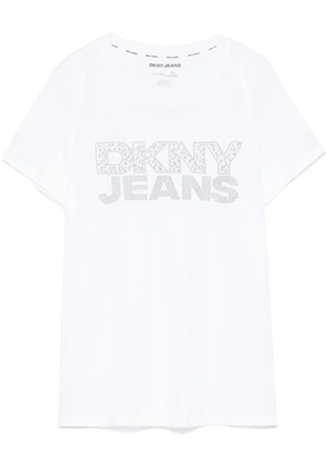 DKNY studded-logo T-shirt - White