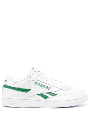 Reebok logo-patch leather low-top sneakers - White